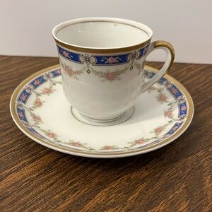 Warwick Vintage China Teacup and Saucer.